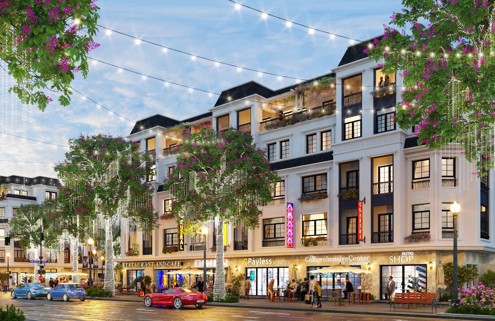 lien ke Mat bang Green little town co bi